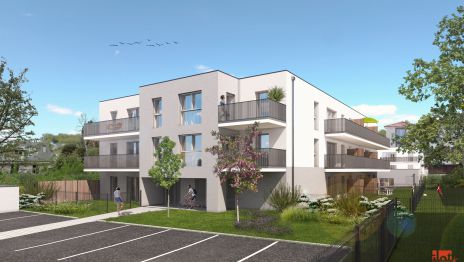 illustration programme Clerdôme Résidence AUTAN Appartements - 63370 Lempdes - photo 1 : Perspective immeuble